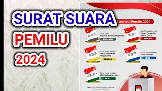 Surat Suara Pemilu Serentak Tahun 2024