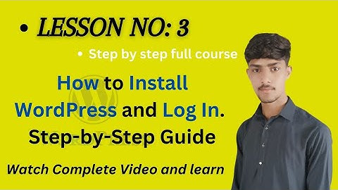 How to Install WordPress and Log In | Step-by-Step Guide.
