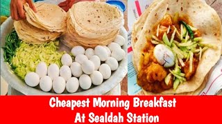 Cheapest Morning Breakfast At Sealdah Station I Street Food Of Kolkata I Indian Street Food