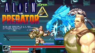Alien Vs. Predator Schaefer Lv8 Nomiss ALL [Arcade] / エイリアンVSプレデター ダッチ・シェーファー  Dutch Playthrough