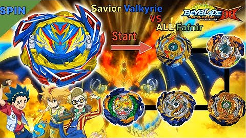 베이블레이드 버스트 다이너 마이트 DB 세이버 발키리 VS 올 파브닐 ベイブレードバースト 【Savior Valkyrie VS ALL Fafnir】 Beyblade Burst DB
