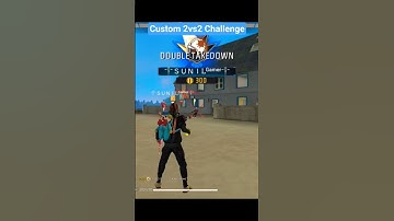 Free Fire Custom 2vs2 Challenge Only Headshot Attitude Status Shayari Video #youtube #short #video