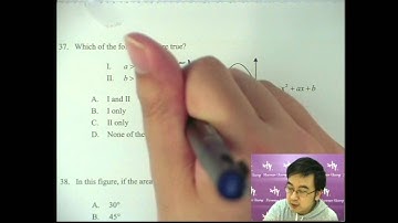 Herman Yeung Mock 模擬試題集 B - Set 3 - 37 (Quadratic graph 二次圖像)