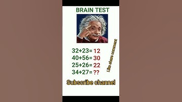 #braintest #iqtest #mathematics #shortvideo #reasoning #ssc #maths #mathstricks #ssccgl #sscchsl
