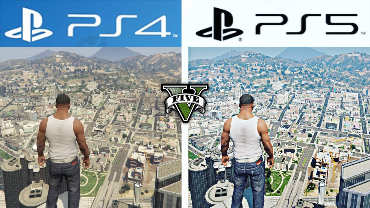 GTA V PS4 VS Graphics and Loading Times | 120FPS) - YouTube