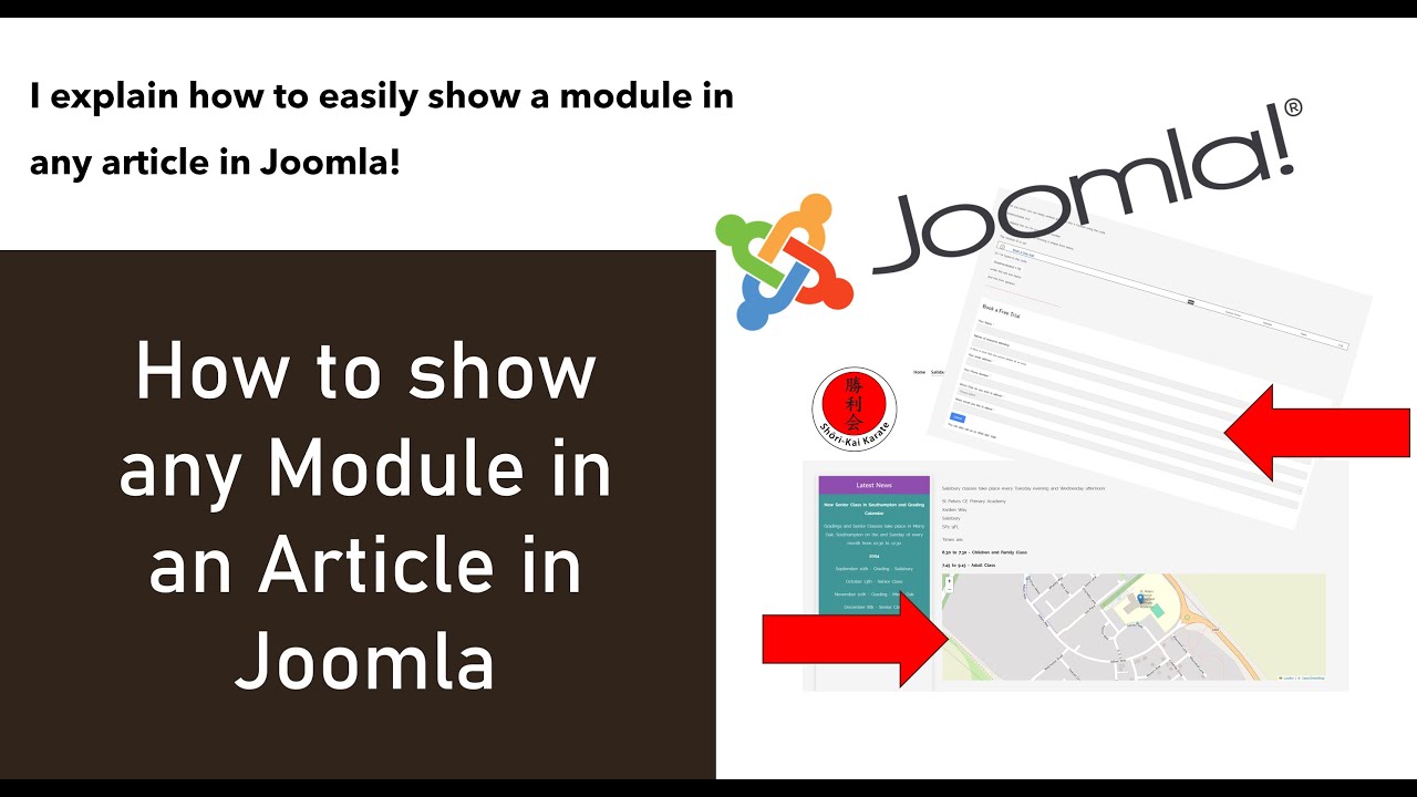 Show any Module in an Article with Joomla - YouTube