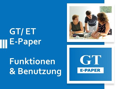 Das E-Paper des Göttinger Tageblatts - Funktionen & Benutzung