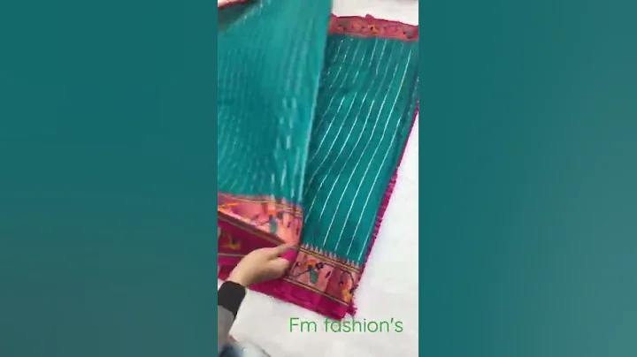 Soft #paithani silk printed saree with foil work comes with printed foil pallu printed blouse1390/-🛍