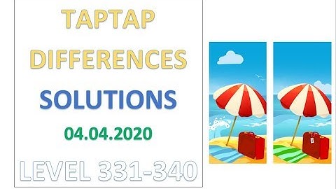 TapTap Differences Answers Level 331-340 Solutions