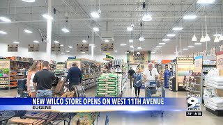 Lots of happy farmers checking out the new Wilco location in West Eugene on opening day