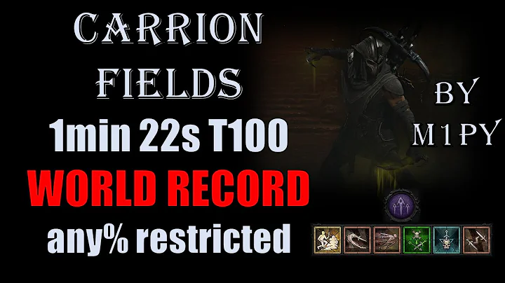 T100 Walking Simulator - Carrion Fields 1m 22s any% restricted Speedrun WR - Diablo IV Poison Rogue