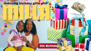 MILLAS FIRST VLOG||UNBOXING MILLAS GIFTS||MILLA TURNS 5