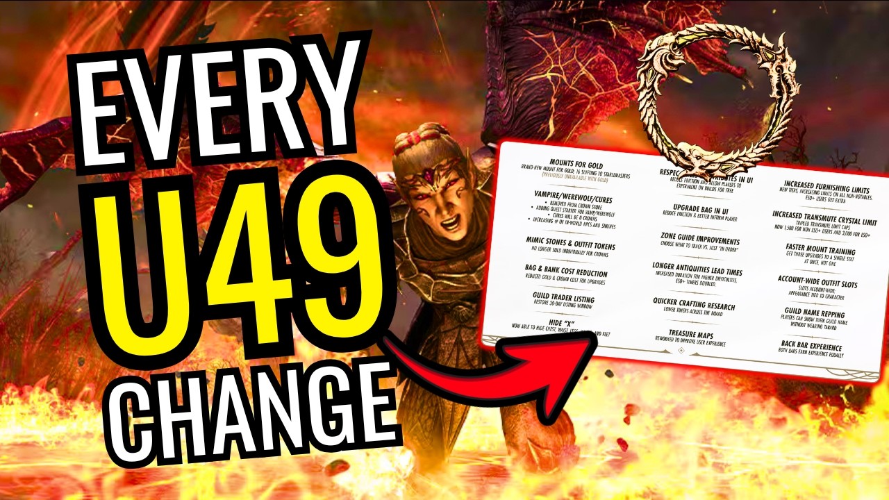 What’s Changing with The Elder Scrolls Online in Update 49?