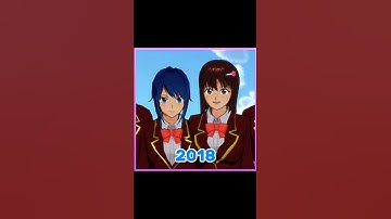 Sakura School Simulator Game Icon From 2018 to 2024😨?! || #sakuraschoolsimulator