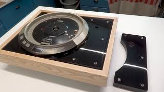 Плинт Denon Dp-75 В Стиле Винтажных Европейских Вертушек. Рояльный Лак И Окантовка Массивом Клена.