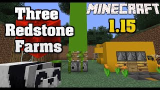 3 MUST HAVE Redstone Farms for Minecraft! Chicken, Bamboo, Honeycomb & Honey (Tutorial)