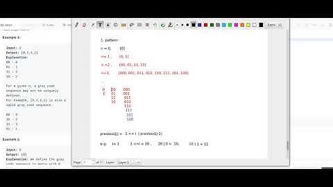 Leetcode--89 gray code (Iterative)