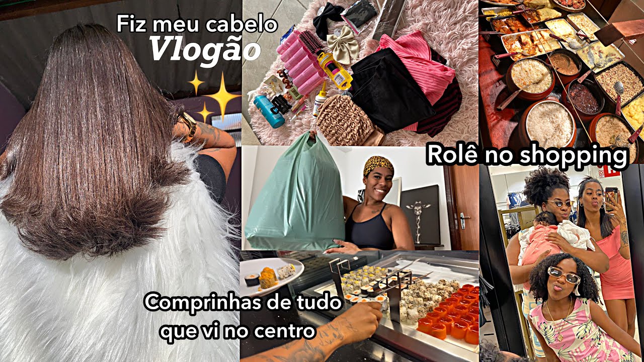 VLOG: Fiz o cabelo , compras no centro, fui no Shopping e desabafo!!!