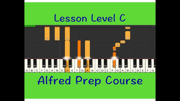 Alfred Prep Course Lesson C, P6, Fun Learning Piano Beginner, Online Piano Lessons, Video Course