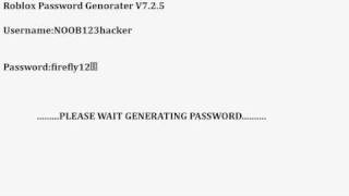 Roblox Password Generater V7.2.5(READ DESC)
