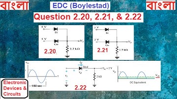 (B)EDC(B)  Q 2.20, 2.21, & 2.22 || Logic Gates || Sketch Vi, Vd, & Id of a Half-Wave Rectifier