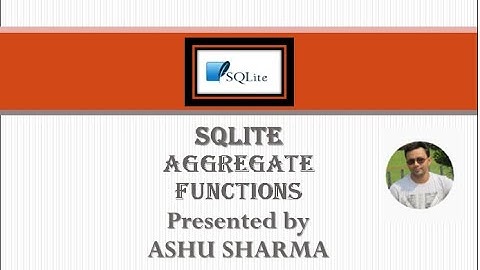SQLite Aggregate functions