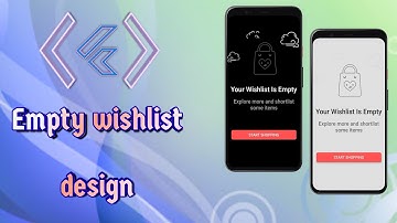 Flutter Create Empty wishlist design