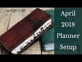 April 2018 Planner Setup - Hobonichi Weeks EDC