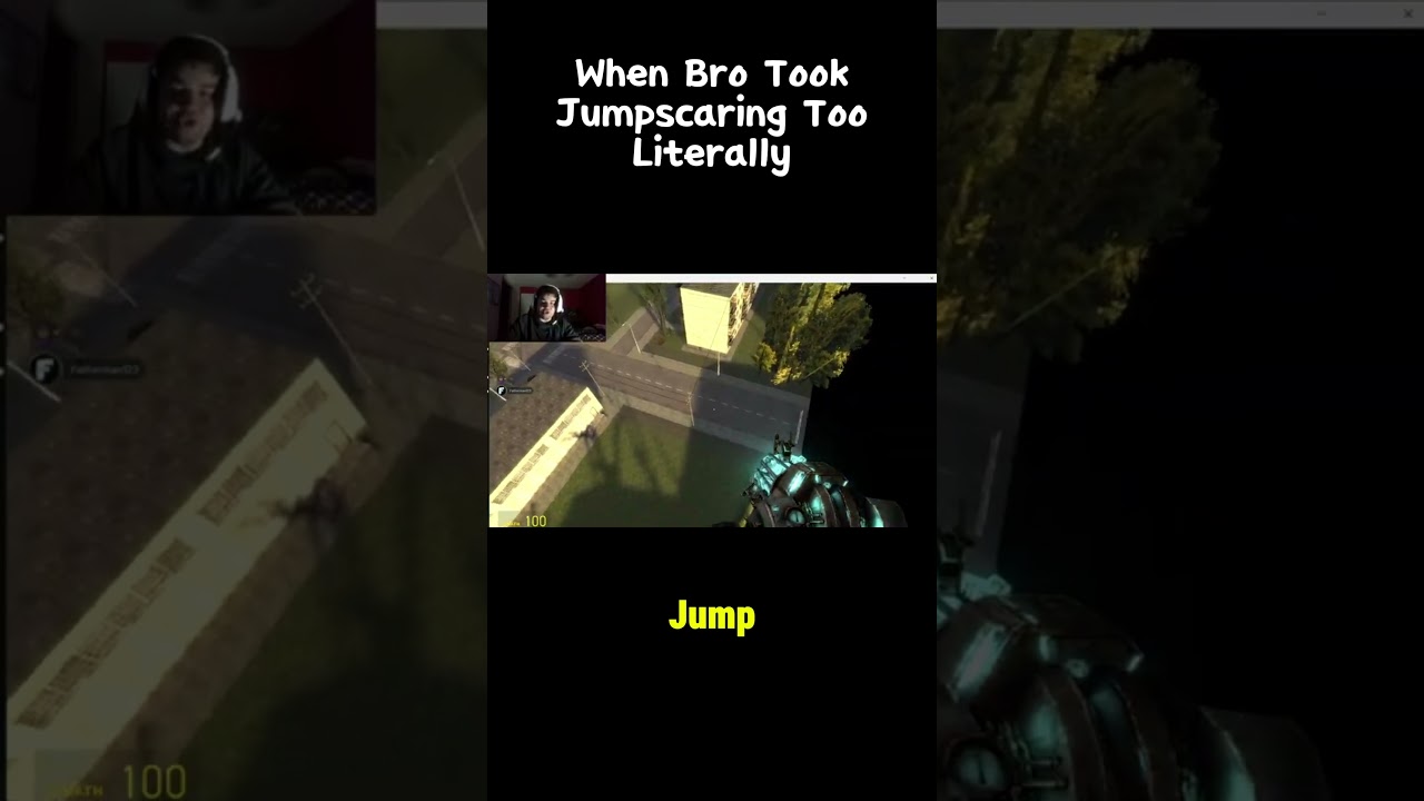 Bro Took Jumpscaring Too Literally #shorts #funny #gmod
