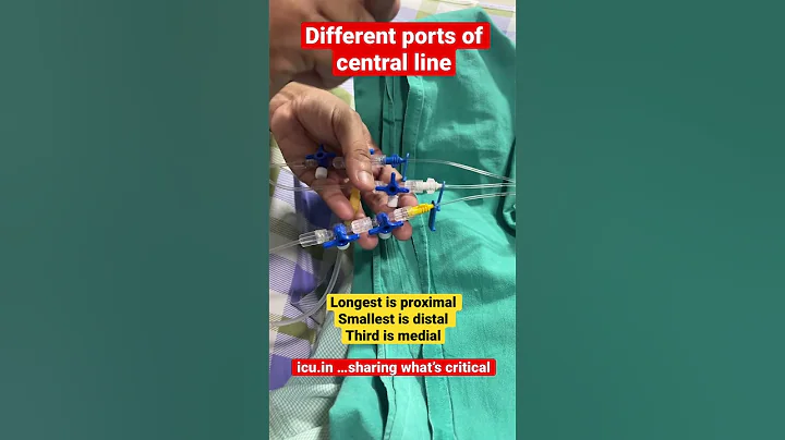 #icushort 11: Different ports in central line in icu