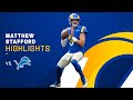 Matthew Stafford's Best Throws from 334-Yd Game vs. Lions | NFL 2021 Highlights