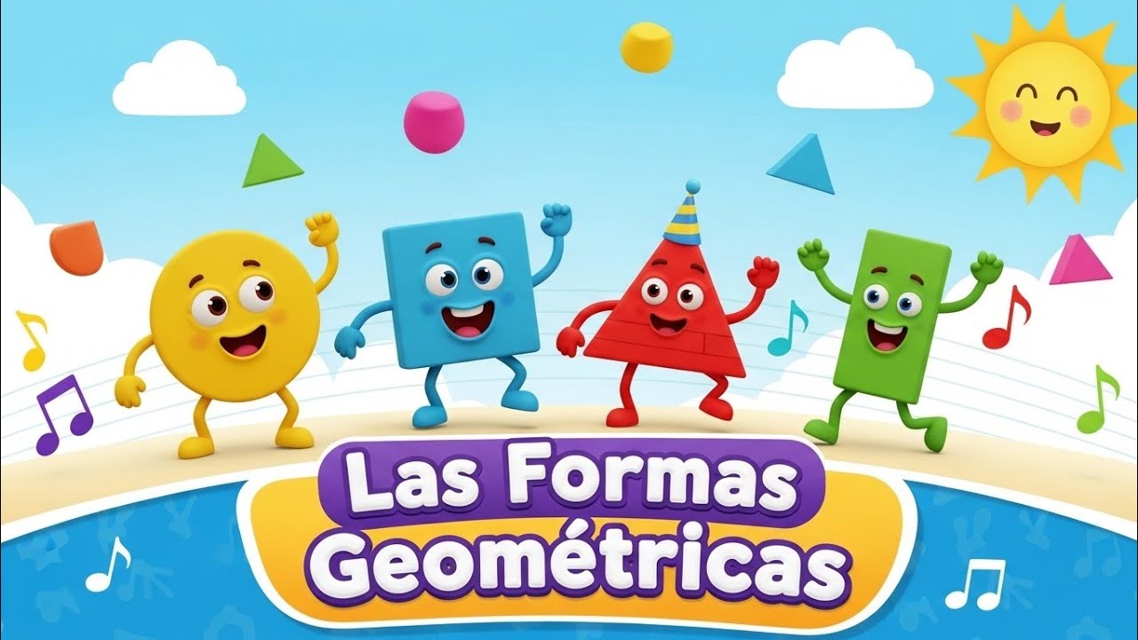 📐 Figuras Geométricas para Niños – Canción Divertida para Aprender en ...