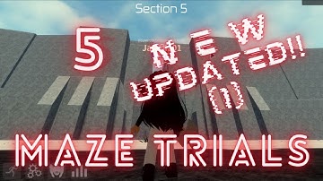 Way No.1, New Updated Escape to section 5 in Maze Trials games at Roblox!