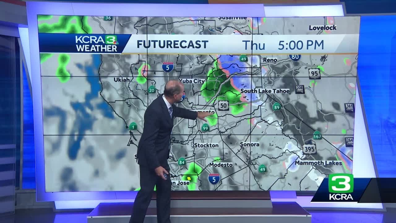 Some snow could come to the Sierra on Thursday - YouTube