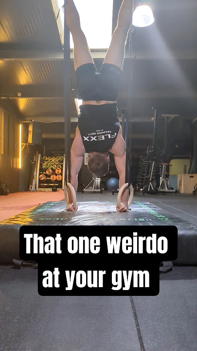 Trying Rings Handstand #shorts #calisthenics #gymnastics #handstandnation
