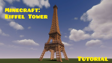 Minecraft : How to build Eiffel Tower || Tutorial