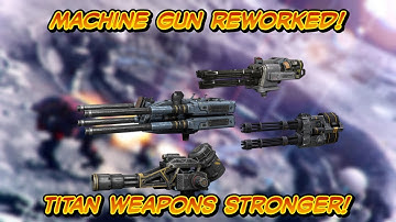 Test Server 5.7 - War Robots Machine Guns Reworked - Self Heal Titan module!