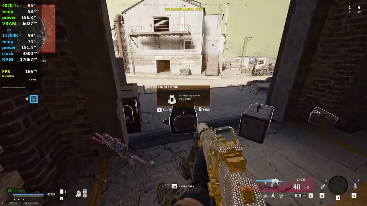 i7 11700K & RTX 4070 Ti - Call of Duty Warzone 1440p