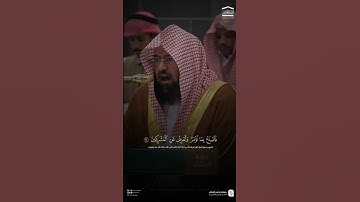 الشيخ عبد الرحمن السديس ~ تلاوة جميلة بالأداء الشهير 👌