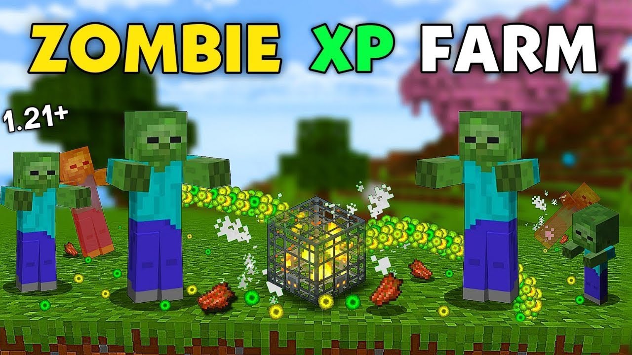 BEST ZOMBIE XP FARM IN MINECRAFT 1.21 BEDROCK/PE ! INFINITE XP 🤯🤯 ! 
