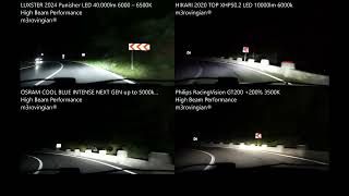 HIGH BEAM LUXSTER Punisher HIKARI VisionPlus OSRAM Cool Blue NEXT GEN Philips RacingVision GT200 by m3rovingian 76 views 9 days ago 14 minutes, 52 seconds