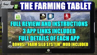 FS17 - The Farming Tablet With 3 Apps "Mod Review" screenshot 4