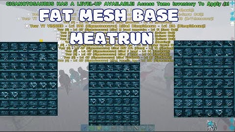 Online Meatrunning a Huge Mesh Base | Ark Survival Evolved | PC Official Small Tribes