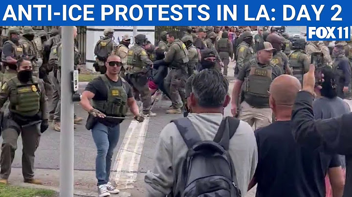 Paramount ICE protests lead to fires, clashes | FOX 11 LA
