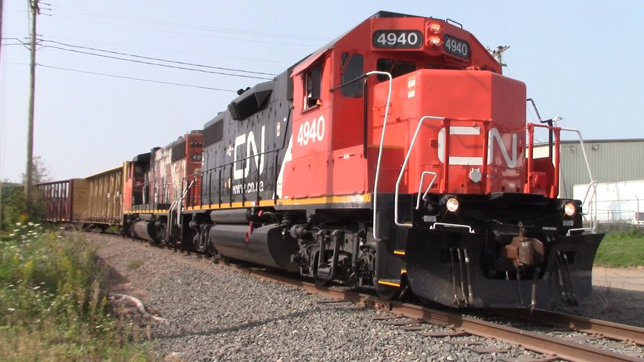 Local Train CN 537 Working at the Caledonia Industrial Park near