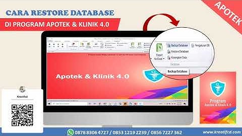 Cara Restore Database di Program Apotek & Klinik 4.0