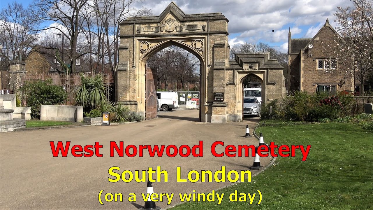 West Norwood Cemetery, South London. One of London's Magnificent Seven. A View of the memorials