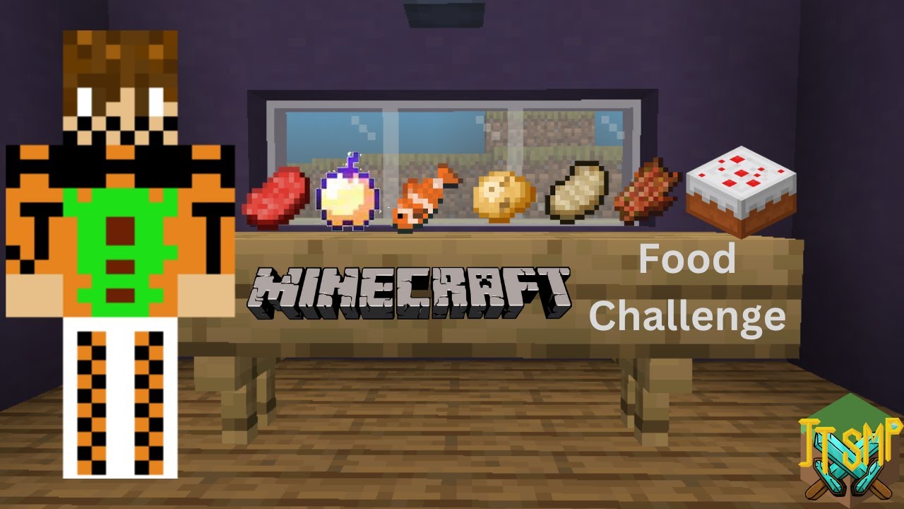 Minecraft Food Challenge! (Matt Stonie Style) YouTube