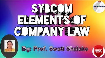 SYBCom Elements of Company Law 3