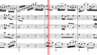 BWV 1042 - Violin Concerto in E Major (Scrolling) 